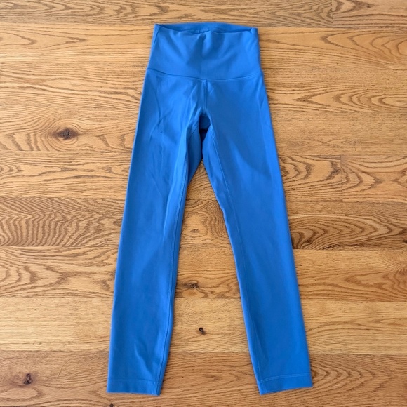 Lululemon Wunder Train High-Rise Crop 23" in Oasis Blue (Size 2) - Picture 3 of 9